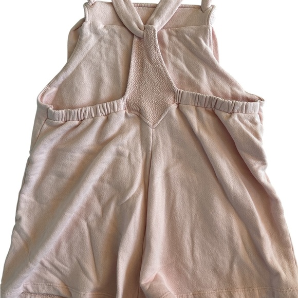 Bucket List Pink Terry Cloth Short Jumper Overall - Picture 3 of 5